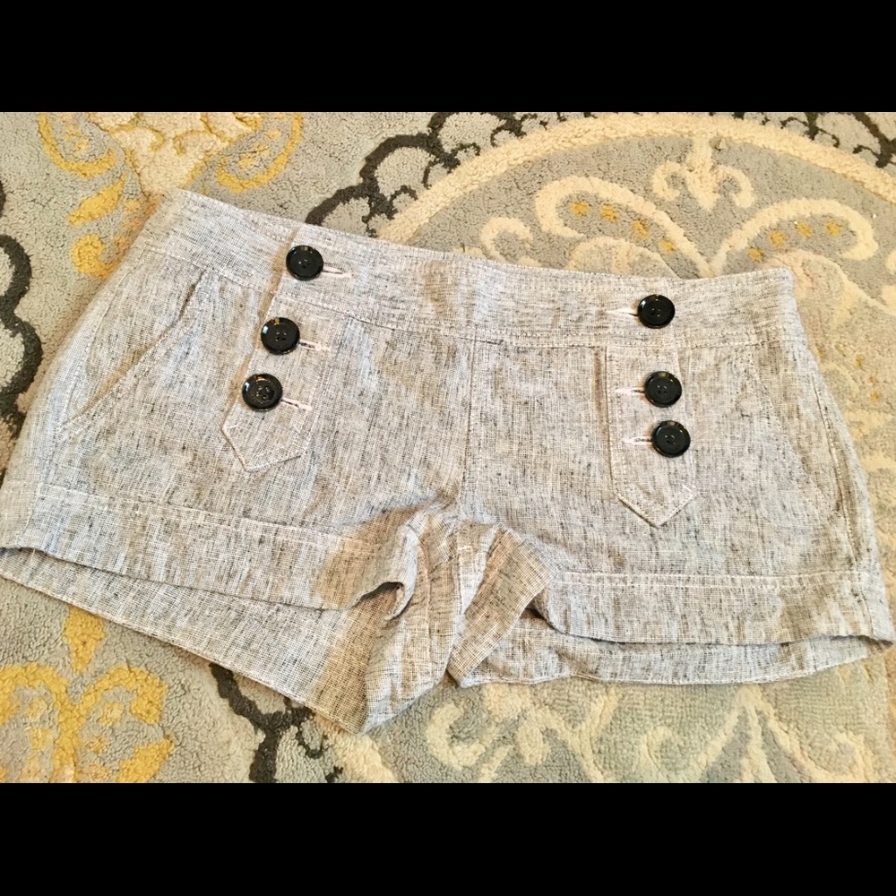 Express sailor shorts GREY. Gently used. Sz 6. $18